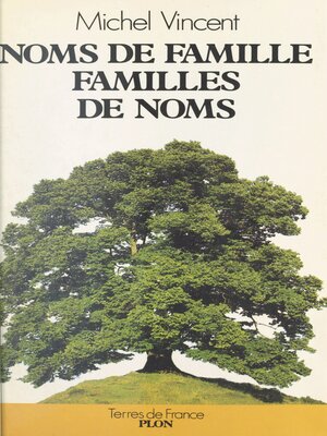 cover image of Noms de famille, familles de noms